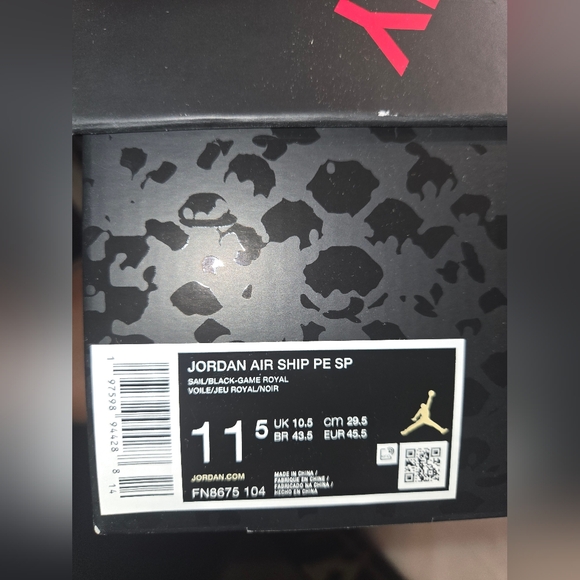 NIB Jordan x Awake NY Air Ship Sneakers - Picture 8 of 15